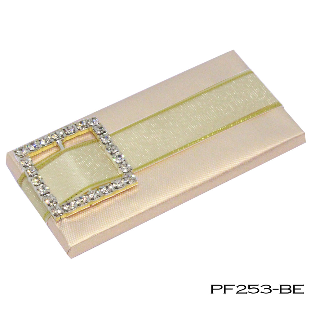 Rectangle with Sparkly Buckle Charm  PF253 -----(Customize the foil color)