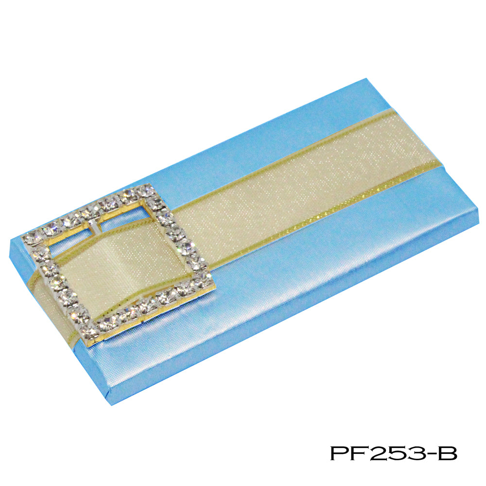 Rectangle with Sparkly Buckle Charm  PF253 -----(Customize the foil color)