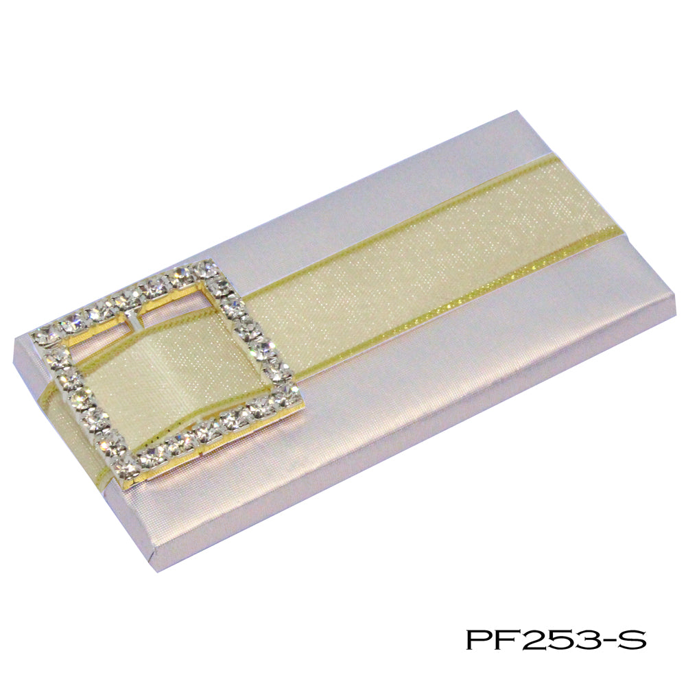 Rectangle with Sparkly Buckle Charm  PF253 -----(Customize the foil color)