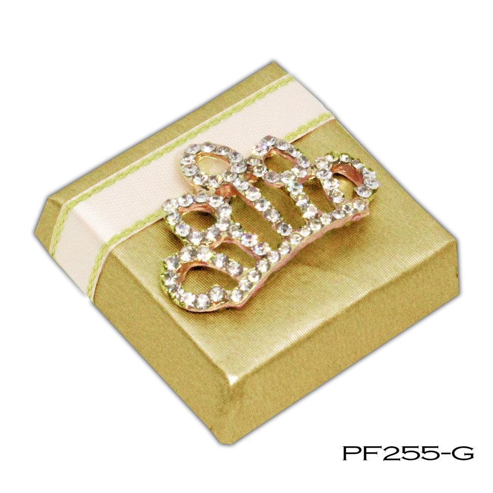 Sparkly Crown Charm PF255 -----(Customize the foil color)