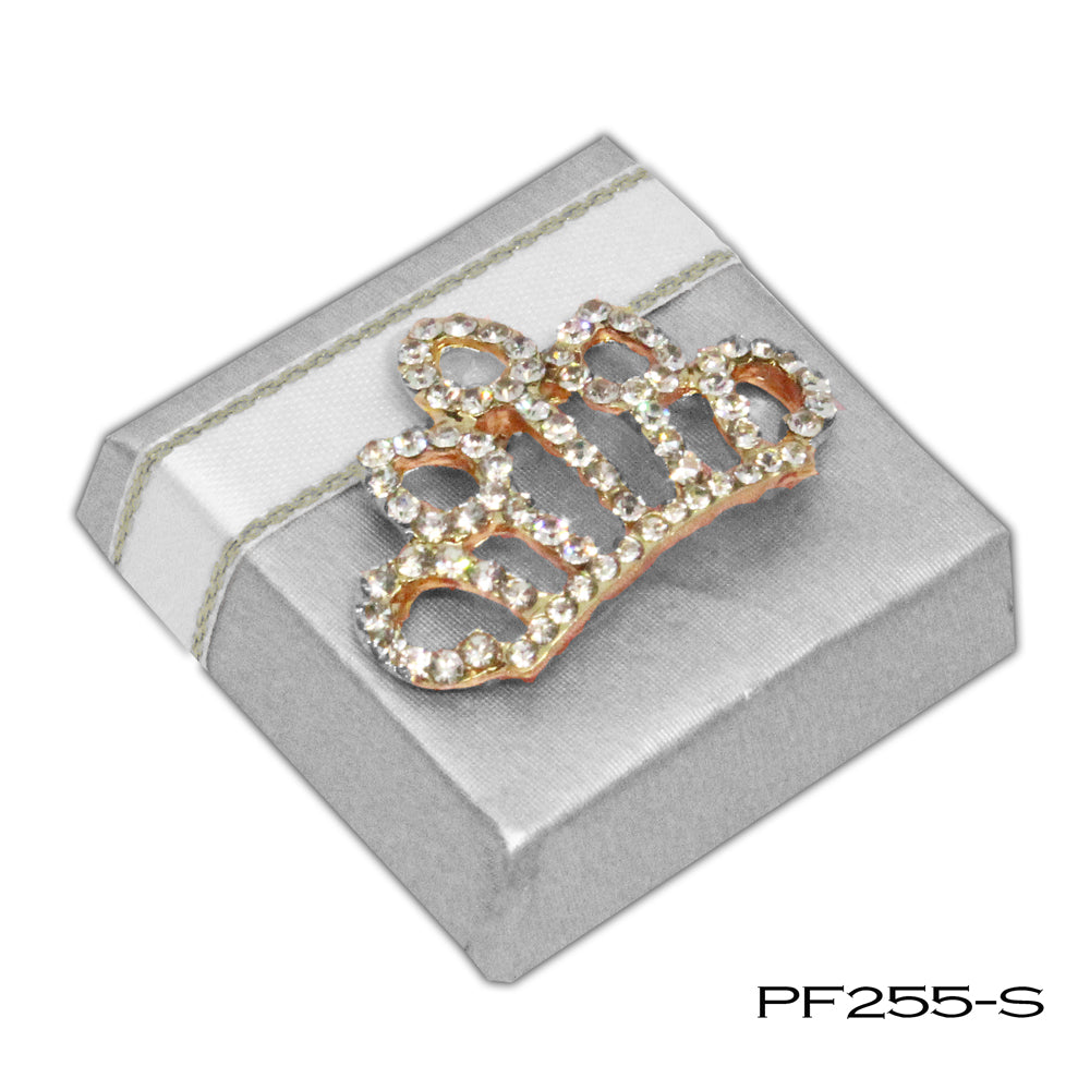 Sparkly Crown Charm PF255 -----(Customize the foil color)