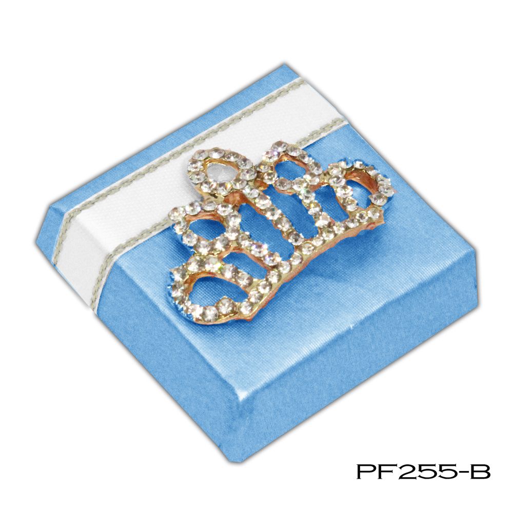 Sparkly Crown Charm PF255 -----(Customize the foil color)