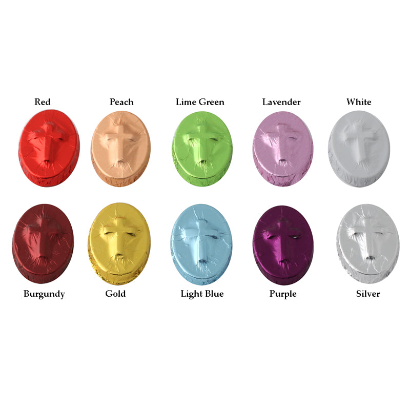 Oval Cross Foil Wrapped