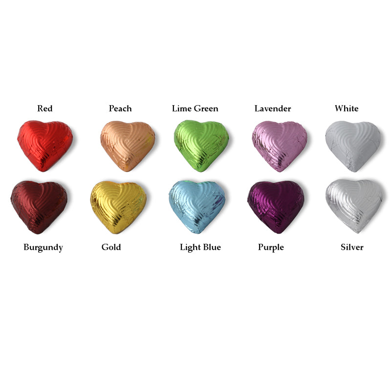 Small Stripped Heart Foil Wrapped